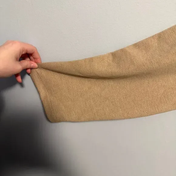 OGL Herringbone Textured Full Zip Jacket Tan NWT Size Large